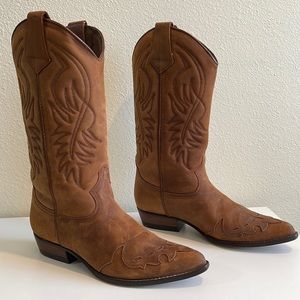 GUESS GEORGES MARCIANO BROWN SUEDE BOOTS
